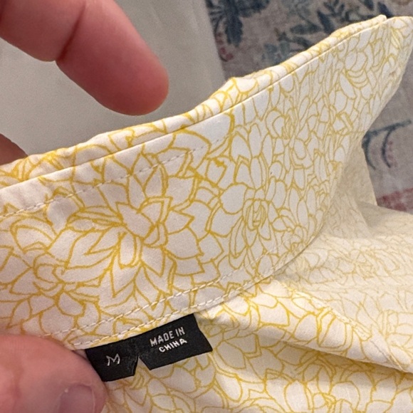 Hugo Boss Yellow Patterned Casual Shirt - Picture 5 of 5